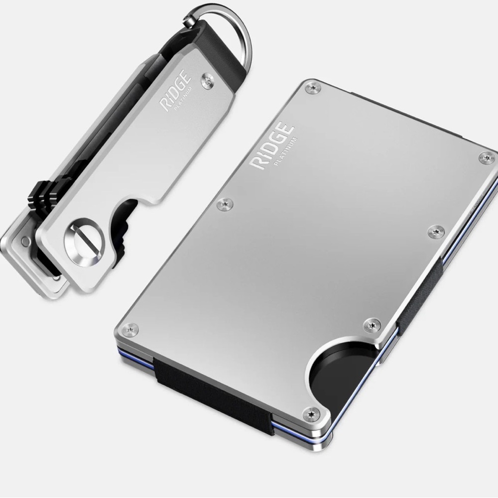 🔥RIDGE WALLET | 2.0 PLATINUM WALLET & PLATINUM KEYCASE